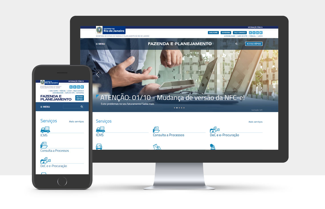 Redesign do Portal SEFAZ-RJ